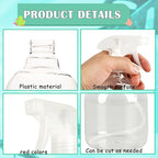 25 Pcs Plastic Spray Bottles 8 oz Empty Clear Refillable Spray Bottles - Image 3
