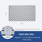 Non Slip Bathtub Mat and Shower Mat 31x17 inch, Bath Mat - Image 2