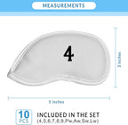 Premium Magnetic Leather Iron and Wedge Golf Club Head Covers | Set of 10 | - Image 4