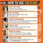 Kraken Bond Fastcoat Fire Rated Spray Foam Insulation Kit Closed Cell in a Can - Image 9