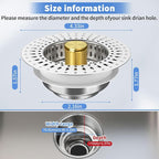 Upgraded 3 in 1 Kitchen Sink Drain Strainer - Image 2