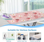 Pink Floral Strawberry Hearts Ironing Mat - Image 5