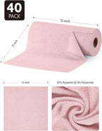 Fantasticlean Microfiber Cleaning Cloth Roll -40 Pack, Tear Away Microfiber - Image 7
