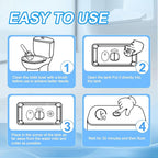 KIISIISO Toilet Bowl Cleaner Tablets 50 PACK, Automatic Bleach Toilet Tank - Image 6