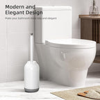 HAMITOR Toilet Bowl Brush Holder Set: Bathroom Deep Cleaning Toilet Cleaner - Image 6