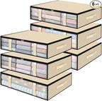 StorageRight Under Bed Storage Bins, Breathable Organizer by StorageRight