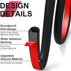 【New Upgrade】 Silicone Door Weather Stripping Door Seal Strip, 19.7 Feet - Image 4