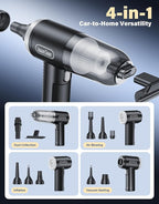 Car Vacuum Portable Cordless, 9000Pa Handheld Vacuum Mini Vacuum Cleaner High - Image 4
