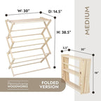 Pennsylvania Woodworks Premium American Maple Clothes Drying Rack - Image 5