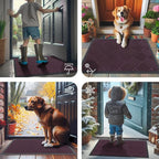 Smiry Front Door Mat Outside Entrance, Heavy Duty Outdoor Indoor Mat, Natural - Image 7