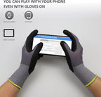 LOCCEF Work Gloves MicroFoam Nitrile Coated-6 Pairs, Seamless Knit Nylon Gloves - Image 3