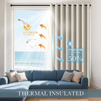 PONY DANCE Blackout Curtains for Bedroom 72 Inch Length 2 Panels Set, Privacy - Image 3