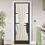 NICETOWN French Door Cover for Kitchen Window, Rod Pocket Front Sidelight by NICETOWN