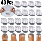 BUMACO 40Pcs Chair Leg Floor Protectors Chair Leg Protectors - Image 4