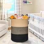 COMSE Extra Large Blanket Basket, Tall Woven Storage Basket, Nursery Hamper - Image 7