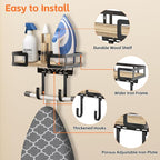 Ironing Board Holder Wall Mount, Iron Board Wall Hanger, Laundry Room - Image 6
