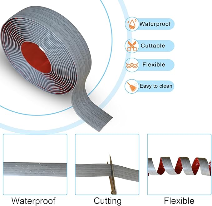 Floor/Door Flat Transition Strip & Self Adhesive Floor Vinyl Floor Edge Trim - Image 3