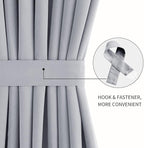 DWCN French Door Curtains – Rod Pocket Thermal Blackout Curtain - Image 2