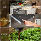 Airthereal Revive Electric Kitchen Composter, SHARKSDEN Tri-Blade, Turn Food - Image 5