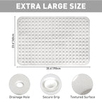Shower Mat Non Slip: 35.4 x 23.6 Inch Extra Large TPE Shower Mats - Image 2