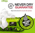 Crocodile Cloth PowerSCRUB Cleaning Wipes – 80 Dual-Surface Cloths, Heavy-Duty - Image 4