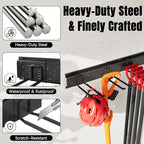 Garage Garden Tool Organizer Wall Mount, Heavy Duty Garage Tool Storage Rack 32 - Image 3