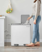 SONGMICS Trash Can, 2 x 8 Gallon Garbage Can - Image 7