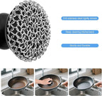 Cast Iron Scrubber Cleaner, Chainmail Scrubber - Image 3