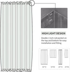 DWCN French Door Curtains – Rod Pocket Thermal Blackout Curtain - Image 3