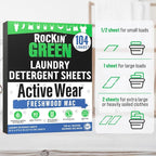 Rockin' Green Active Wear Travel Laundry Detergent Sheets - Image 5