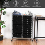 GOFLAME 15-Drawer Rolling Storage Cart, Utility Cart - Image 4