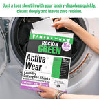 Rockin' Green Active Wear Travel Laundry Detergent Sheets - Image 4