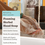 Moon Valley Foaming Hand Soap Refill Pouch, Two-Pack Mint Lavendar Soap - Image 2