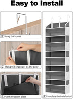1 Pack Over The Door Organizer Storage, Hanging Organizer Closet - Image 7