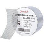 Grey Window Screen Repair Tape, 2IN X 30FT Screen Repair Kit by Secopad