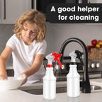Eccliy 12 Pcs 16 Oz Plastic Spray Bottle, Adjustable Empty Reusable Sprayer - Image 5