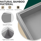 Bamboo Drawer Organizer, Extra Large Silverware Organizer - Image 5