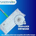 SUZZYVINE Dry Sweeping Cloths Dry Pads Refills 80 Count Dry Mop Refills - Image 5