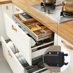 4Pack Push Latches for Cabinets, Push to Open Catch Lock, Safe Rebound - Image 7