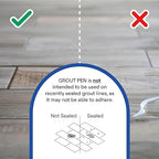 Grout Pen White Tile Paint Marker: Waterproof Grout Paint, Tile Grout Colorant - Image 8
