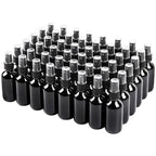 Black Glass Small Spray Bottle 2 oz 48 Packs, Fine Mist Sprayer Small Clear by QUALITYGLASSBOTTLECREATOR