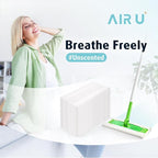 AIR U+ Wet Pads Refill for Swiffer Sweeper Wet Mopping Cloth, Unscented - Image 2