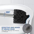 Toilet Brush and Holder, 2 Pack Toilet Brush Stainless Steel, Toilet Bowl Brush - Image 3