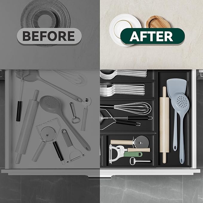 Bamboo Drawer Organizer, Small Silverware - Image 6