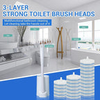 50PC Toilet Bowl Wand Refills, Disposable Toilet Brush Heads, Wall Mounted - Image 6