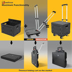 Wellmax WM99800BK Rolling Crate Cart - Image 3
