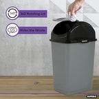 Superio Trash Can with Swing Top Lid 9 Gallon - Image 4