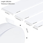 Weather Stripping Door Seal White, Self Adhesive Foam Tape High Density Foam - Image 2