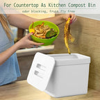LALASTAR Trash Can with Lid, Wall-Mounted Under Sink Small Garbage Can - Image 2