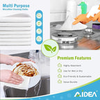 AIDEA White Microfiber Cleaning Cloth 24PK, Absorbent Cleaning Rags - Image 6